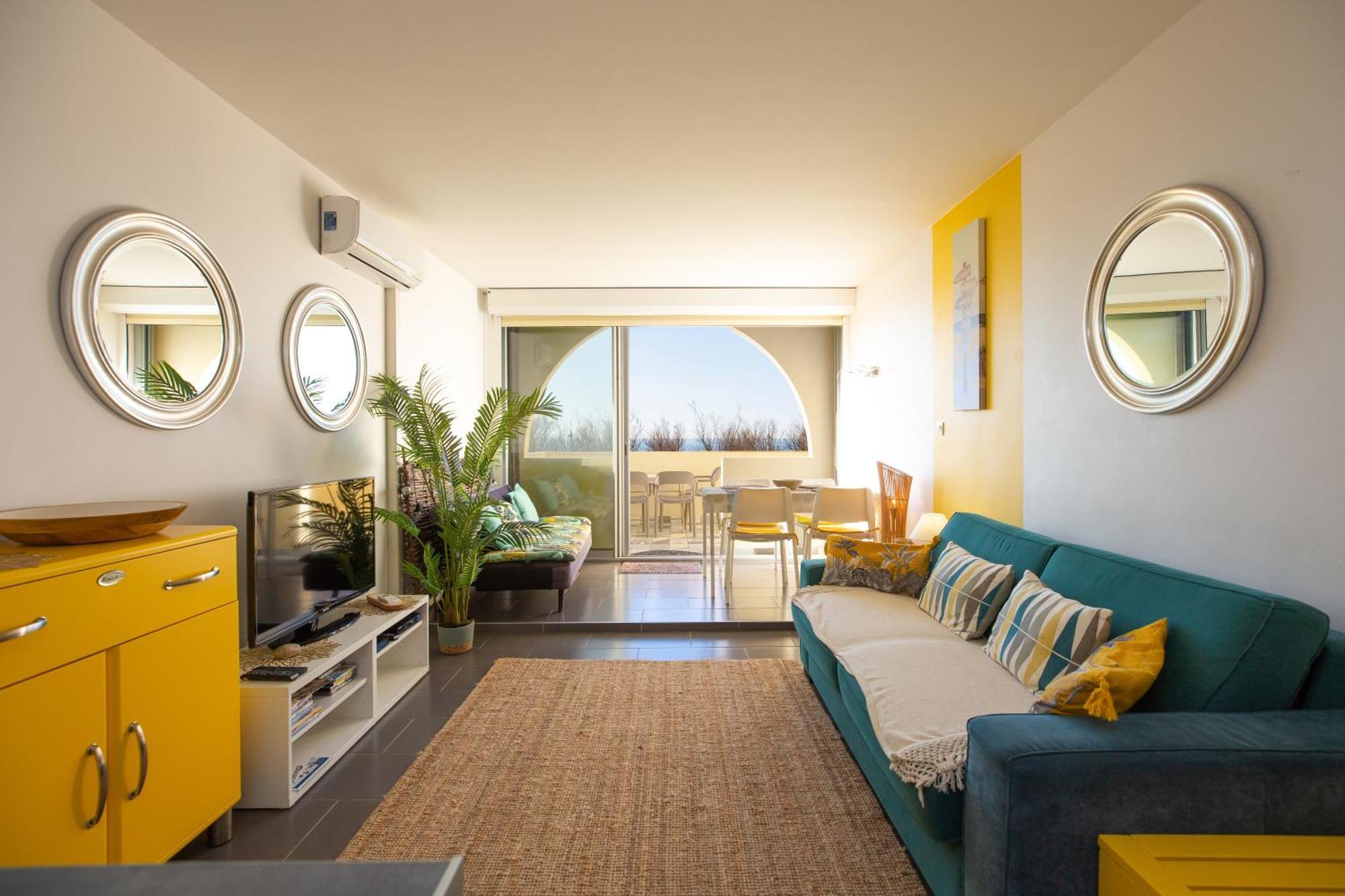 La Dune D'Or - Vue Mer, Studio Face A La Plage Avec Terrasse Soorts-Hossegor Luaran gambar