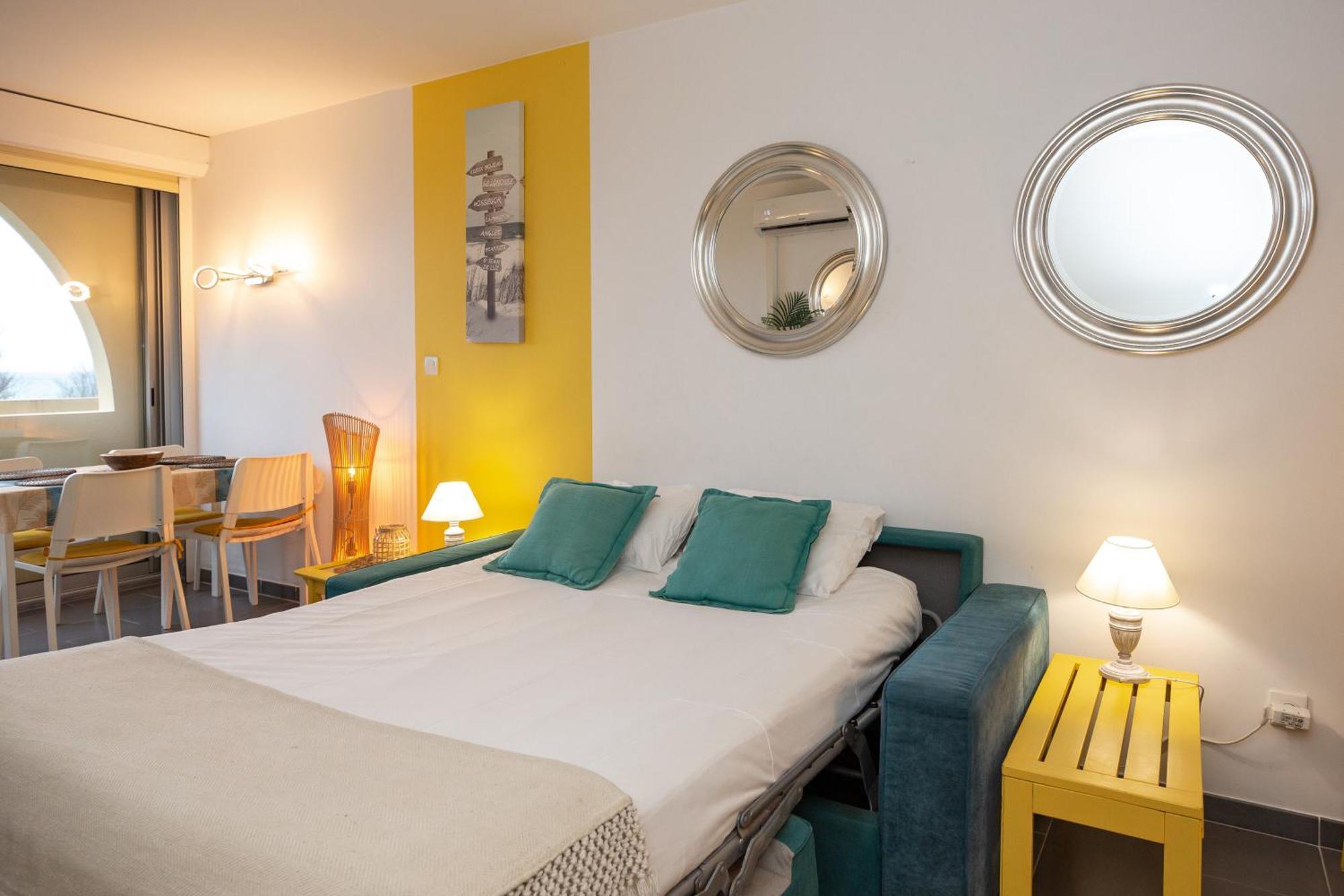 La Dune D'Or - Vue Mer, Studio Face A La Plage Avec Terrasse Soorts-Hossegor Luaran gambar
