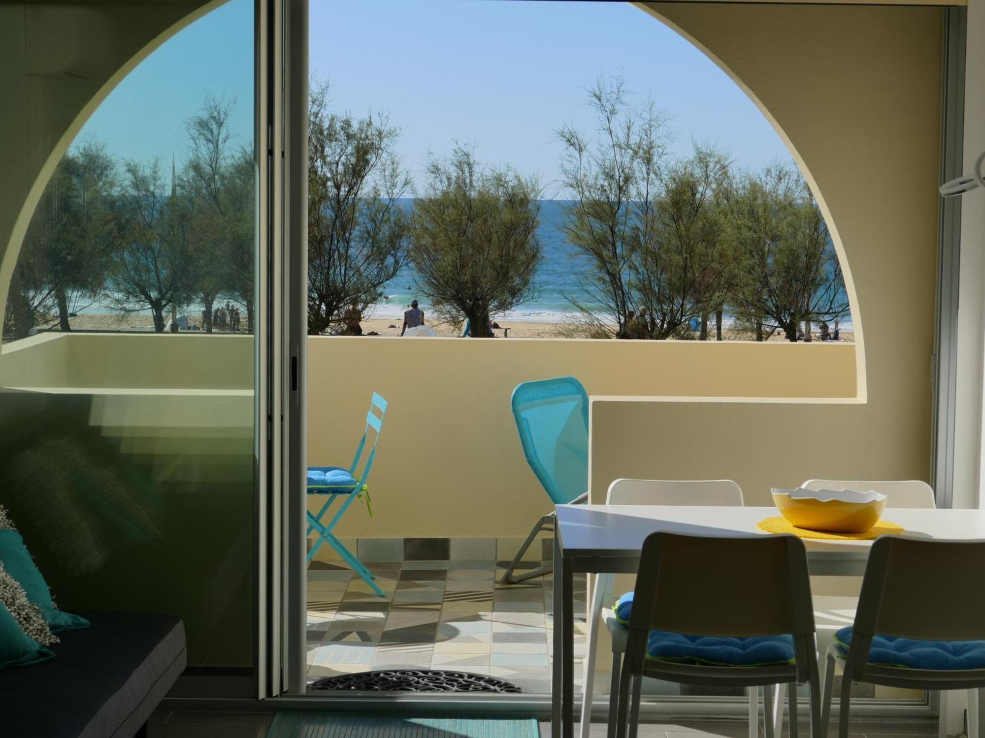 La Dune D'Or - Vue Mer, Studio Face A La Plage Avec Terrasse Soorts-Hossegor Luaran gambar