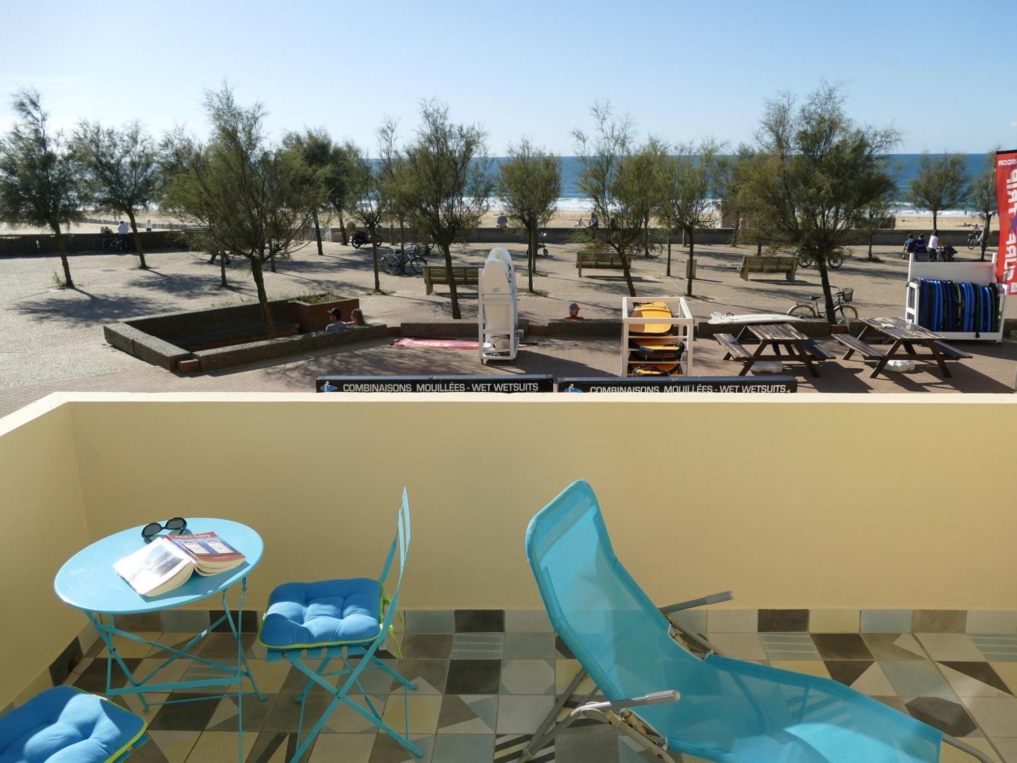 La Dune D'Or - Vue Mer, Studio Face A La Plage Avec Terrasse Soorts-Hossegor Luaran gambar